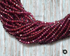 Rhodolite Garnet Faceted Roundel Beads, (GNTR325RNDL)